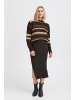 PULZ Jeans PZJACKIE Pullover oversize in Espresso Striped