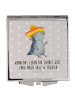 Mr. & Mrs. Panda Taschenspiegel Axolotl Tequila mit Spruch in Grau Pastell