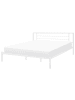 Beliani Doppelbett CUSSET in Weiß - (W) 187 x (H) 84 x (L) 209 cm