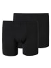 Schiesser Boxershort 2er Pack in Schwarz