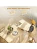 HOMCOM Esstisch-180L x 85B x 75H cm-Naturholz