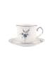 Villeroy & Boch Frühstückstasse mit Untertasse Vieux Luxembourg in 240 ml in weiß-blau