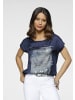 Laura Scott Shirtbluse in marine-grau