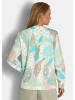 GOLDNER Printjacke mit Ottomanstruktur in graugrün / gemustert