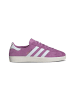 adidas Sneaker Gazelle in Gebraucht, Lila/Weiß/Gold Metallic