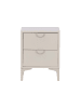 ebuy24 Nachttisch Piring Beige 45 x 40 cm