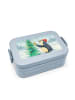 Mr. & Mrs. Panda Bentobox Pinguin Weihnachtsbaum Design ohne Spruch in Blau Pastell