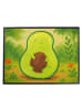 Mr. & Mrs. Panda Tischschoner Avocado Kern Design ohne Spruch in Weiß