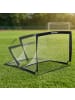 relaxdays 2 x Fußballtor in Schwarz - (B)120 x (H)90 x (T)90 cm