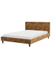 Beliani Doppelbett FITOU in Braun/Braun - (W) 150 x (H) 87 x (L) 214 cm
