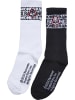 Merchcode Basic Socks in black/white