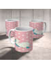 Mr. & Mrs. Panda Kaffeetasse Einhorn Schnuller ohne Spruch in Rot Pastell