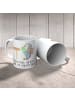 Mr. & Mrs. Panda Kaffeetasse Erster Schultag Motivation mit Spruch in Weiß