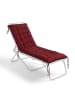 relaxdays Bankauflage in Rot - 160 x 50 cm
