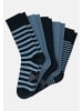 Schiesser Socken Bluebird in Schwarz / blau / grau