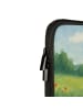 Mr. & Mrs. Panda Laptop Tasche Pinguin Blumen Design ohne Spruch in Weiß