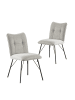 B&D Home 2er-Set: Esszimmerstuhl NELE in Grau - (B)49 x (H)85 x (T)61,5 cm