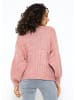 SASSYCLASSY Oversize Strick-Cardigan in Altrosa