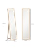 HOMCOM Ganzkörperspiegel-40L x 5B x 160H cm-Eiche