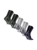 DANISH ENDURANCE Wandersocken Classic Hiking Crew in green lightgrey navy