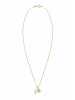 Elli Halskette 925 Sterling Silber Blatt in Gold