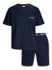 Jack & Jones 2er-Pack Loungewear Set in Navy Blazer