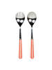 Blond Amsterdam 2tlg. Salatbesteck Set Streifen Sommer in Rot - 25cm