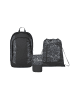 Satch Schulrucksack-Set AIR "Street Ink" 3-tlg. in Schwarz