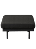 home24 home24 Outdoor-Hocker - Beige - Olefin & Aluminium - 77 x 44 x 77 cm in Schwarz