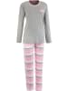 REDBEST Single-Jersey Schlafanzug in rosé/grau