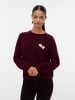 Vero Moda Strickpullover in Syrah