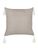 Beliani 2er-Set Dekokissen MAZZAELLA in Beige/Weiß