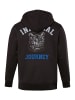 JP1880 Sweatjacke in schwarz
