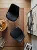 KADIMA DESIGN 2er Set Retro Esszimmerstuhl LIMA schwarz in Schwarz
