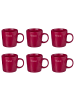 Butlers Tasse GOOD VIBES 6er-Set HoHoHo in Rot