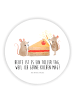 Mr. & Mrs. Panda Rund Magnet Mäuse Kuchen mit Spruch in Weiß