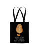 Mr. & Mrs. Panda uni tasche Katze Mittelfinger mit Spruch in Schwarz