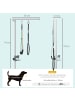 Pawhut Hunde Fellpflege Arm Aluminum