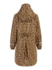 Schmuddelwedda Mädchen Regenmantel in Schwarz Beige Leo