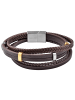 Adeliás Unisex Armband – Lederarmband aus Leder 23 cm in braun