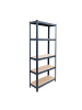 relaxdays Schwerlastregal "5 Ebenen" in Anthrazit - (B)60 x (H)180 x (T)30 cm