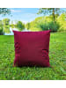 JACK 2er Set Outdoor Kissenhülle 60x60cm Uni in Bordeaux
