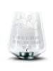 Mr. & Mrs. Panda Windlicht Glas Stinktier Ball mit Spruch in Transparent