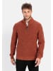 Camel Active Stricktroyer aus Baumwollmix in Rot-Orange
