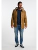 DreiMaster Herren Regenjacke Mit Teddyfutter in Dunkelsand