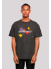 F4NT4STIC Oversize T-Shirt Atari Asteroids Retro Gameplay in schwarz