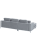 Beliani Ecksofa OSLO in Grau - (W) 270 x (H) 64 x (L) 151 cm