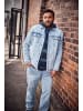 Men Plus Jeanshose in bleached denim