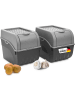 Novaliv Kartoffel Aufbewahrungsbox | 2X groß 9L | GRAU | Zwiebelbox | Gemüsebo in Grau