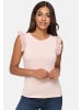orsay T-Shirt Top uni lace in Peach Whip